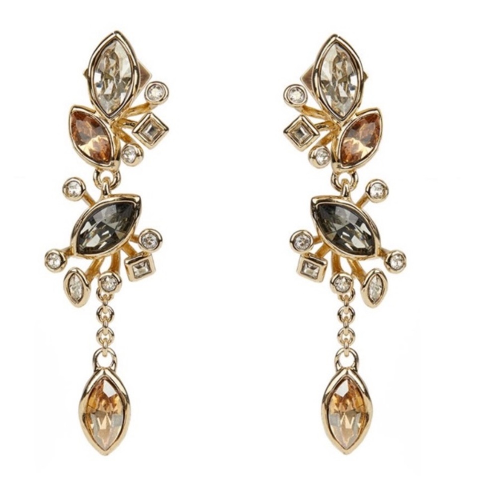 ALEXIS BITTAR Graceful Sculpted Dangling Crystal Post Earrings - Picture 7 of 11